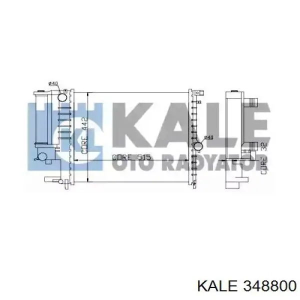 Радиатор 348800 Kale