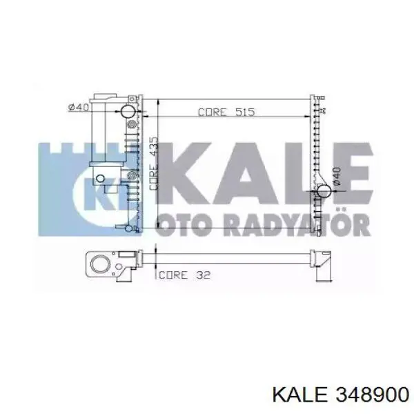 348900 Kale радиатор