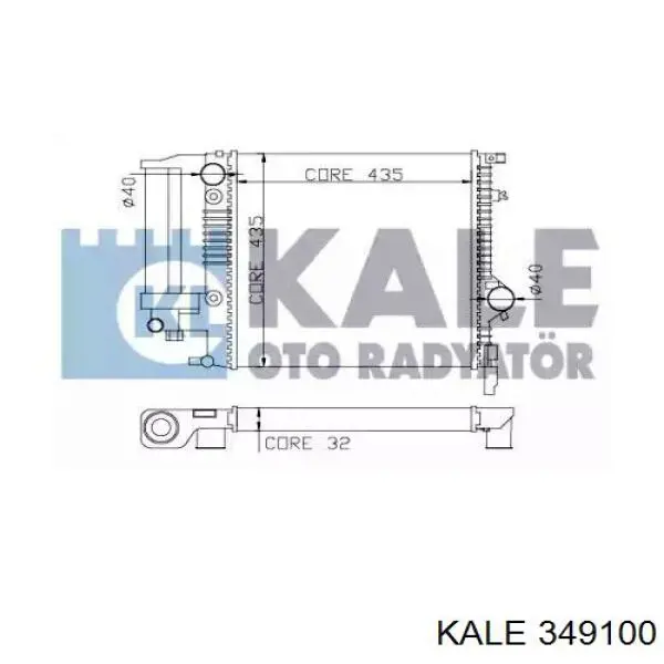 Радиатор 349100 Kale