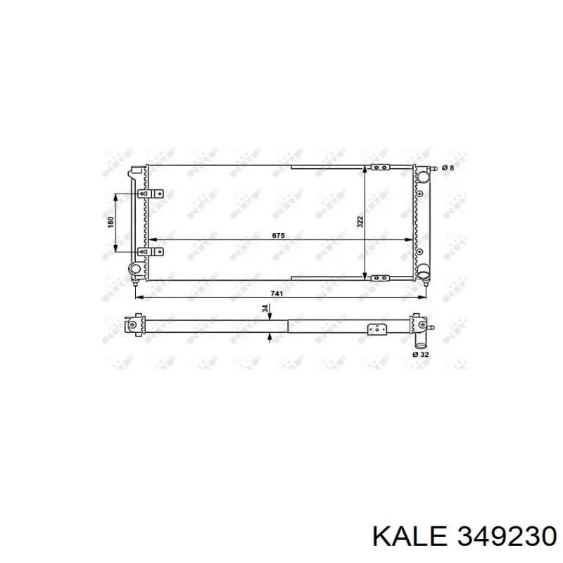 Радиатор охлаждения двигателя Kale 349230 цена, от 44.47 USD
