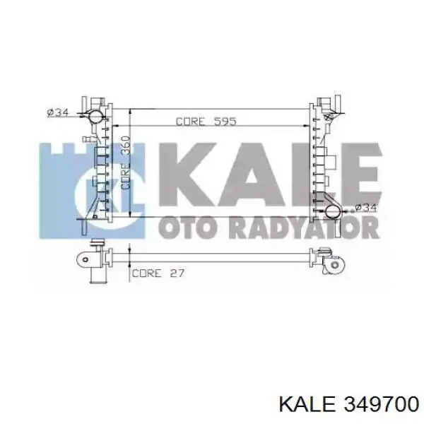 349700 Kale радиатор