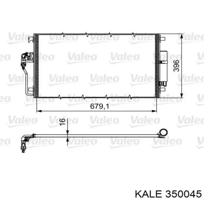 Купить 350045 Kale Радиатор кондиционера салонный, испаритель