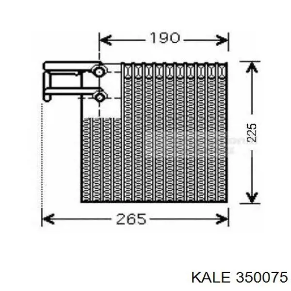 350075 Kale Радиатор отопителя салона
