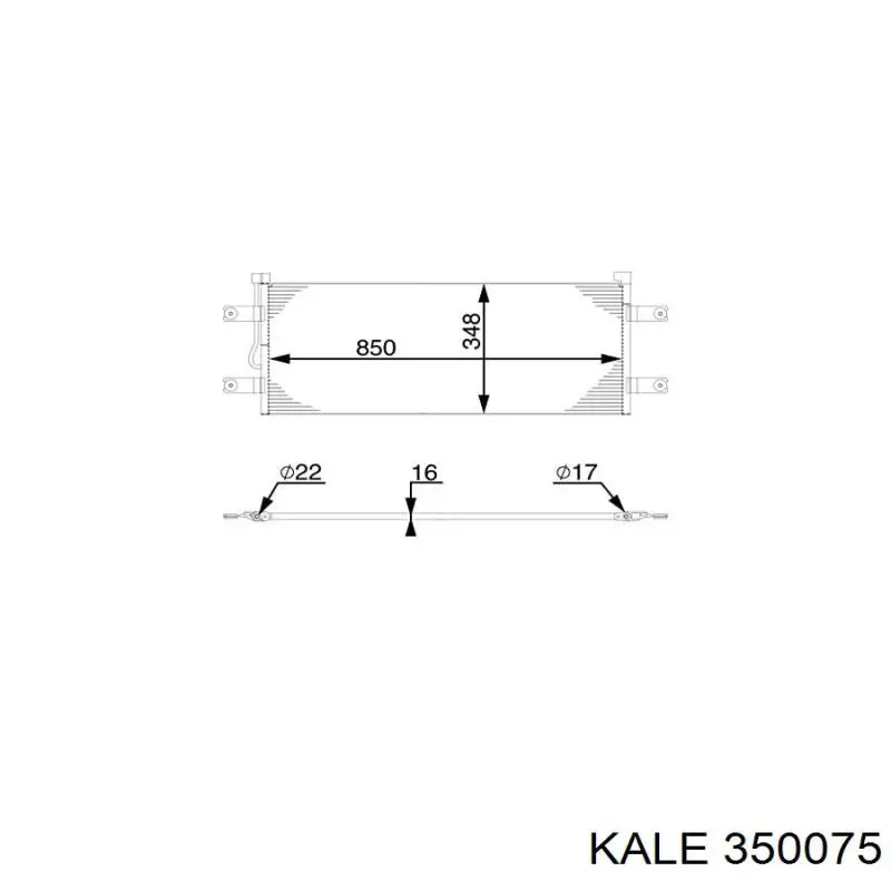 Испаритель кондиционера 350075 Kale