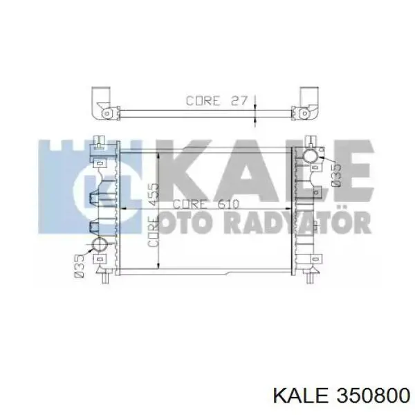 Радиатор 350800 Kale