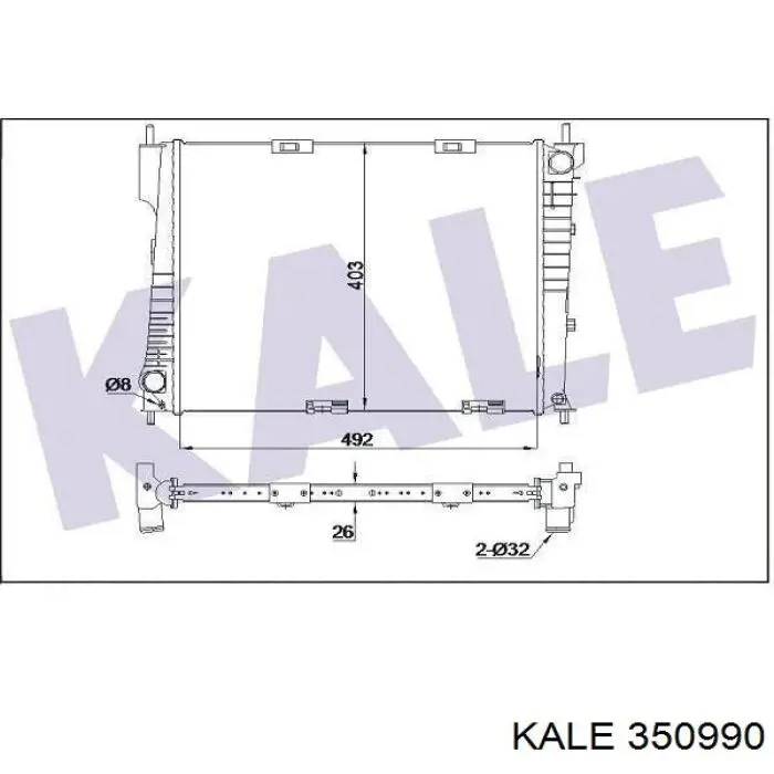 Радиатор 350990 Kale