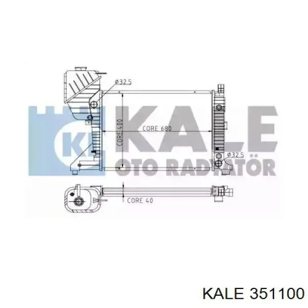 351100 Kale радиатор