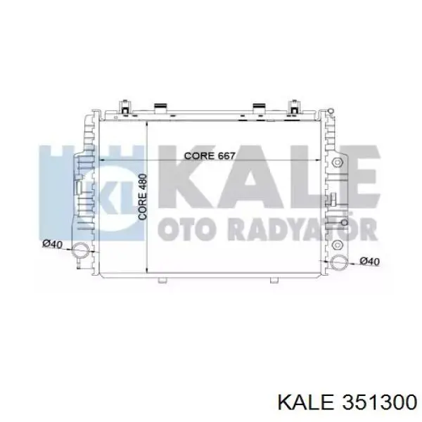 Радиатор 351300 Kale