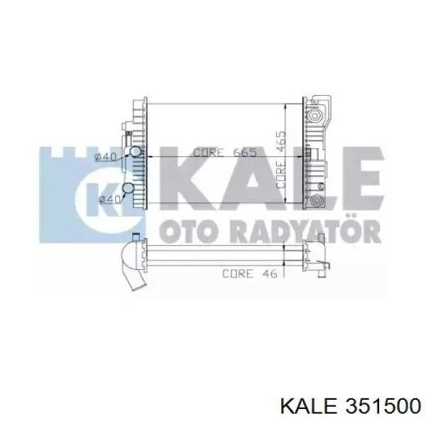 Купить 351500 Kale Радиатор водяной