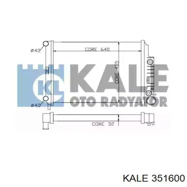 Радиатор 351600 Kale