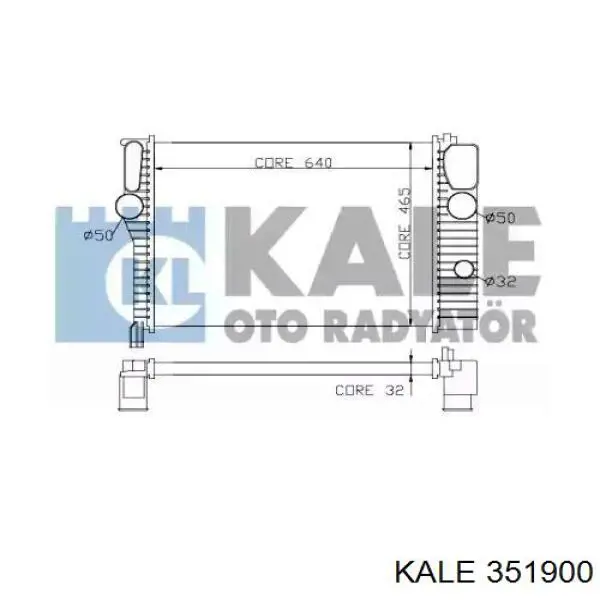 Радиатор 351900 Kale