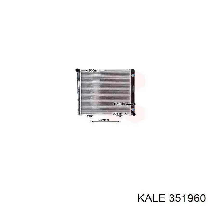 Радиатор охлаждения двигателя Kale 351960 цена, от 107.63 USD