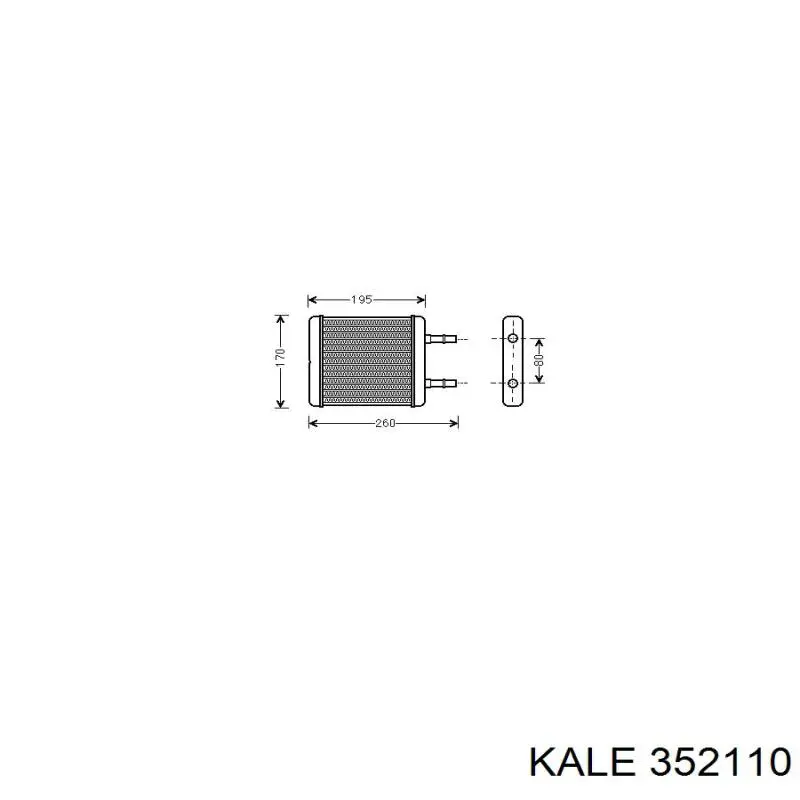 352110 Kale радиатор печки