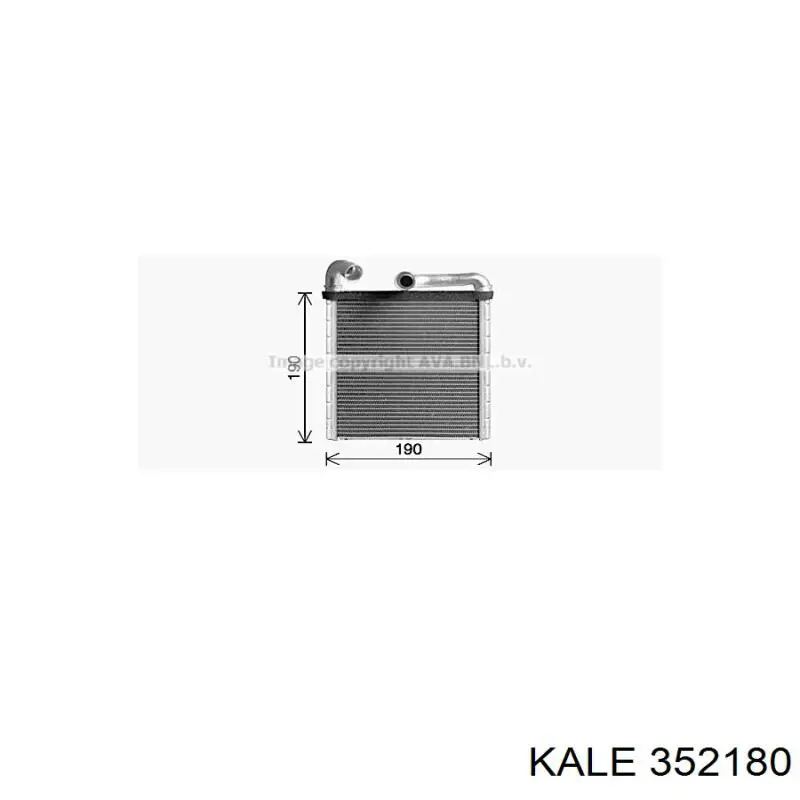 352180 Kale Радиатор отопителя салона