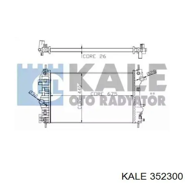 Радиатор 352300 Kale