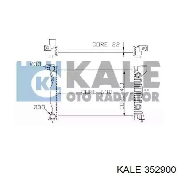 Радиатор 352900 Kale