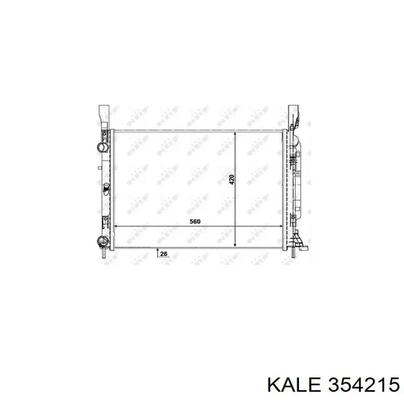 354215 Kale Радиатор основной