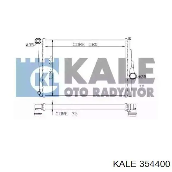 354400 Kale radiador de esfriamento de motor