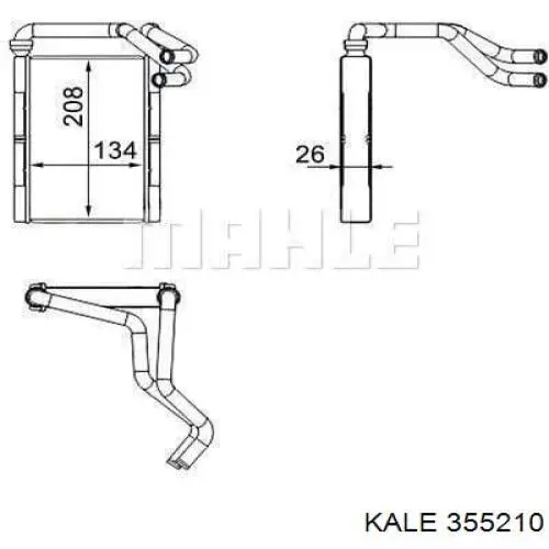 Купить 355210 Kale Радиатор печки