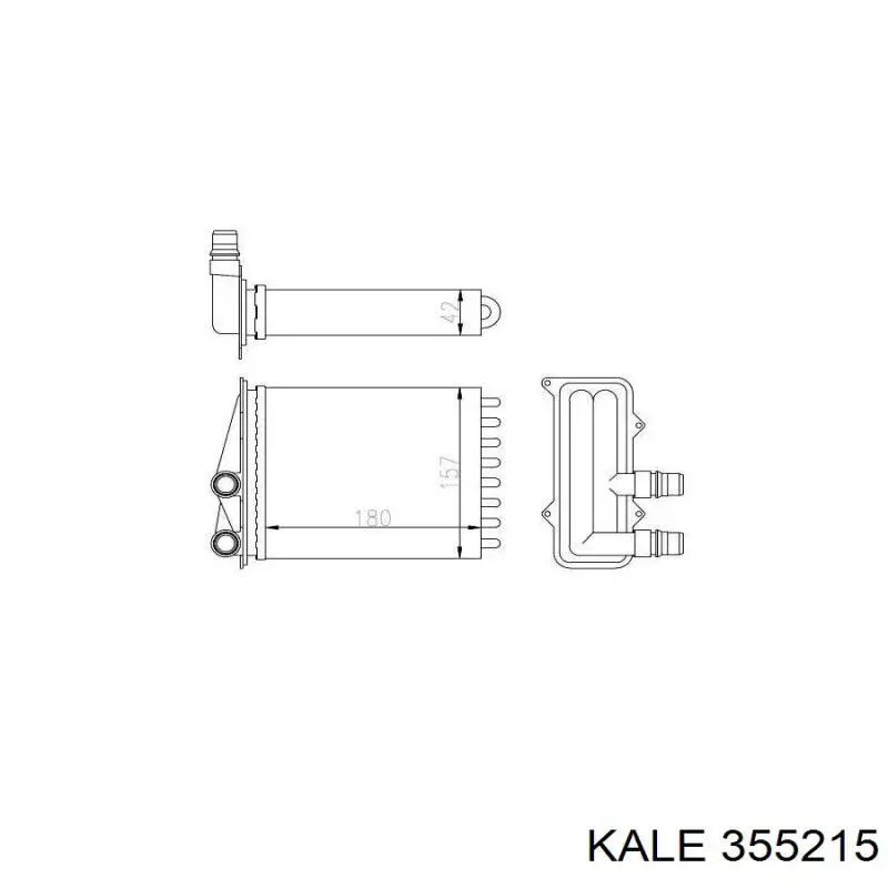 Радиатор печки 355215 Kale