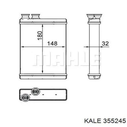 Радиатор печки (отопителя) Kale 355245 цена, от 43.78 USD