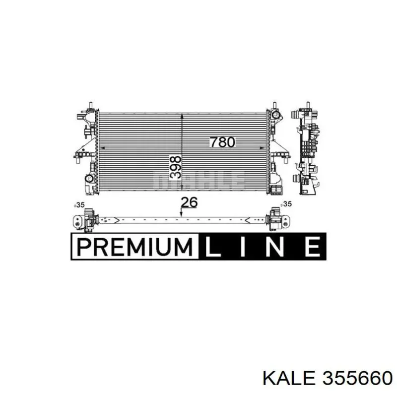 Радиатор 355660 Kale