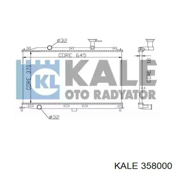 358000 Kale радиатор