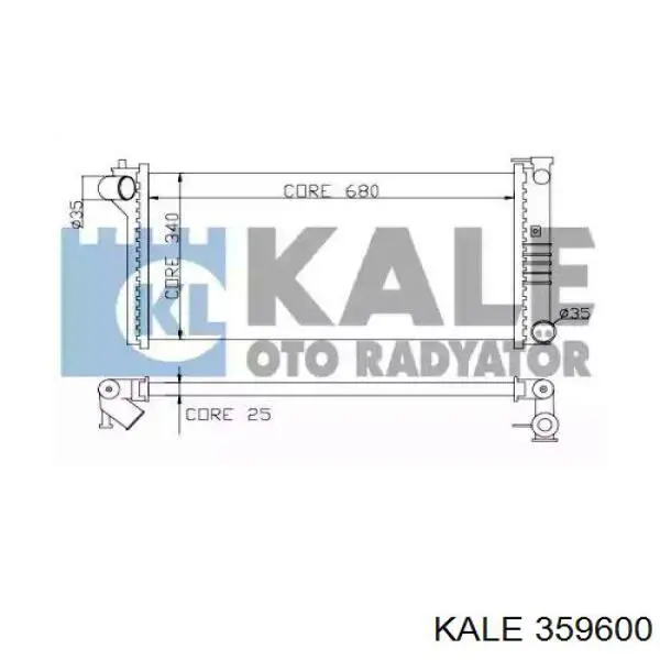 Радиатор 359600 Kale