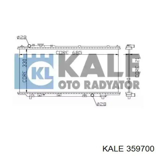 Радиатор 359700 Kale