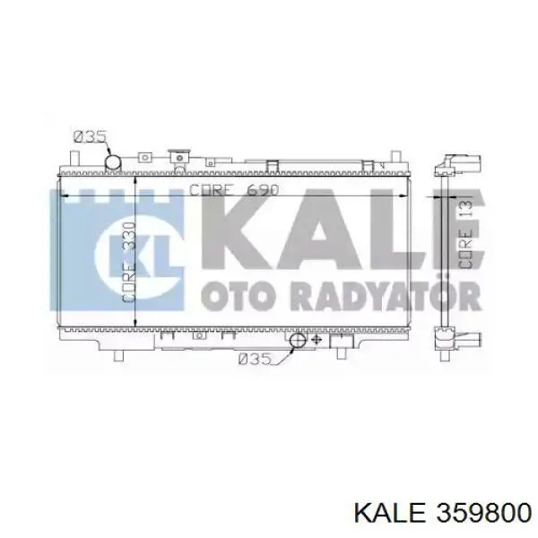 Радиатор 359800 Kale