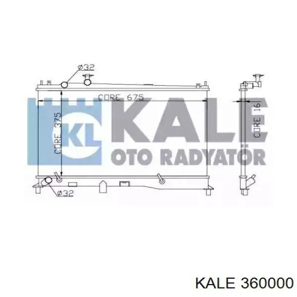 Радиатор 360000 Kale