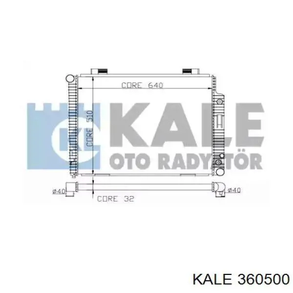 Радиатор 360500 Kale