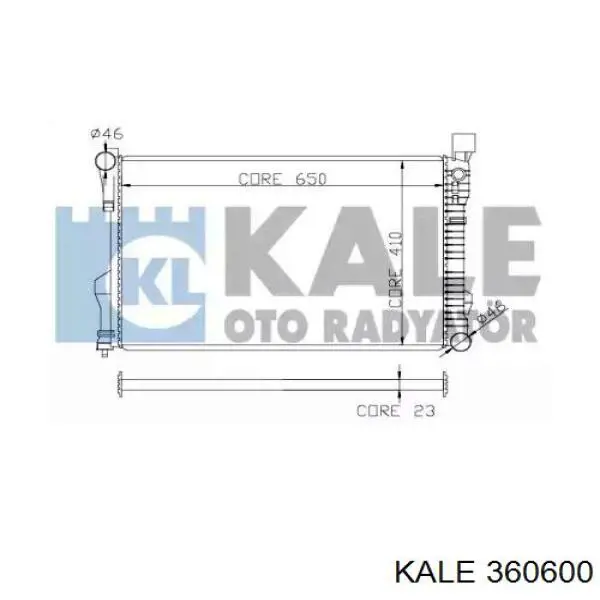 Радиатор 360600 Kale