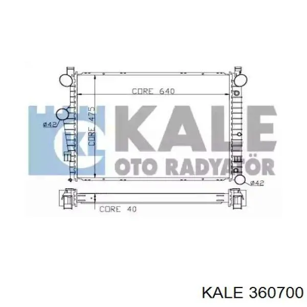 Радиатор 360700 Kale