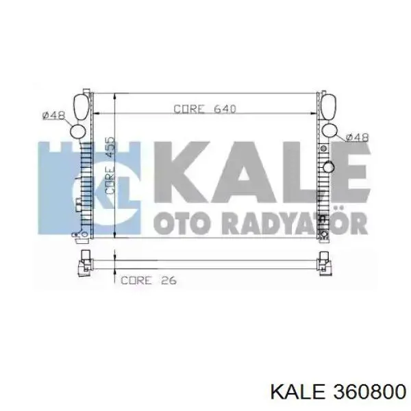 Радиатор 360800 Kale