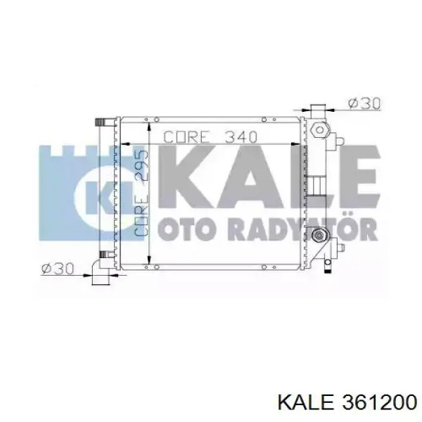 Радиатор 361200 Kale