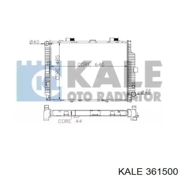 361500 Kale радиатор