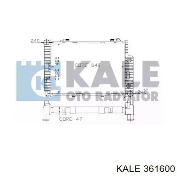 Радиатор 361600 Kale