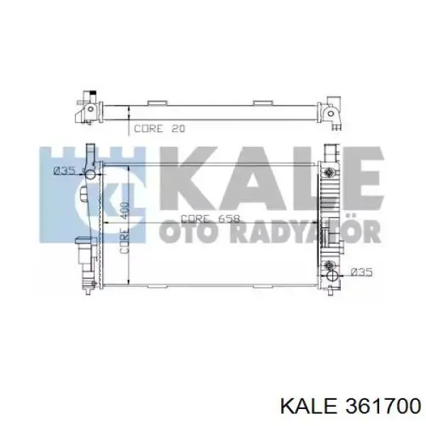 Радиатор 361700 Kale