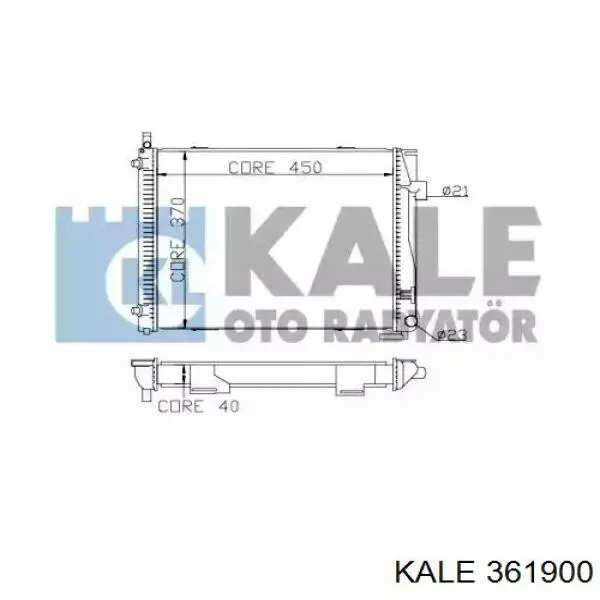 Радиатор 361900 Kale