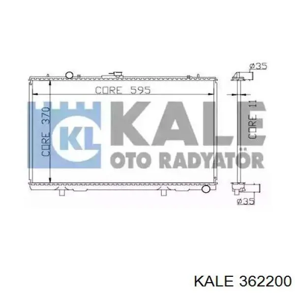 Радиатор 362200 Kale