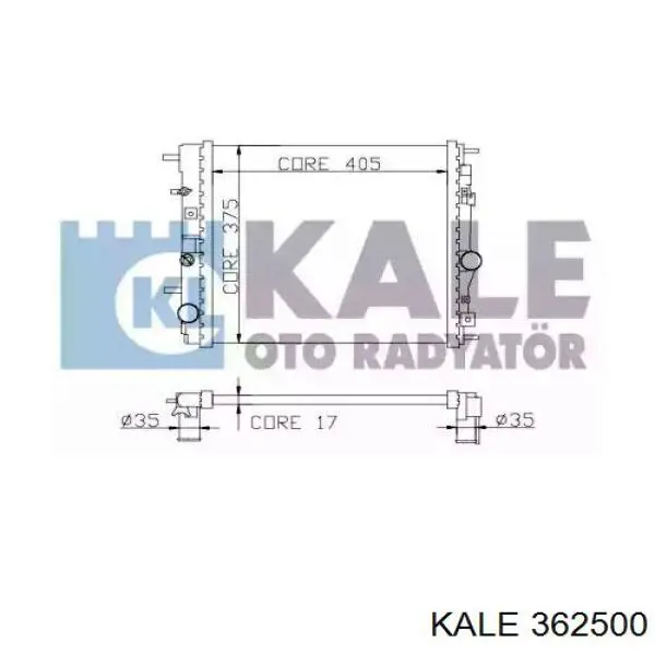 Радиатор 362500 Kale