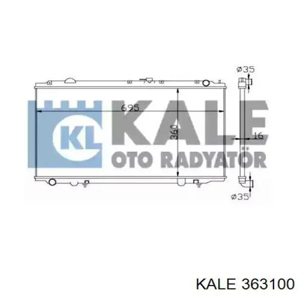 363100 Kale радиатор
