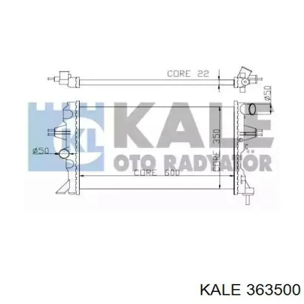 Радиатор 363500 Kale