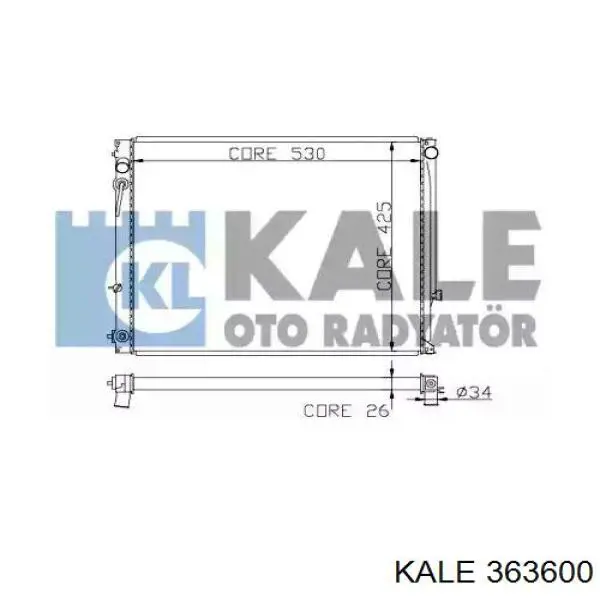 363600 Kale радиатор