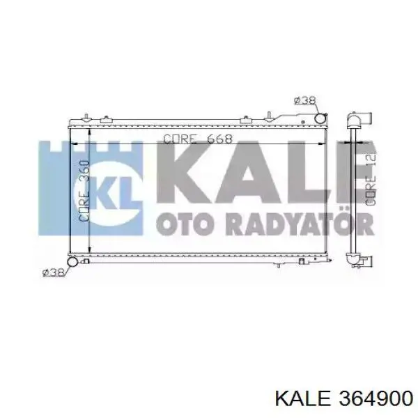 Радиатор 364900 Kale