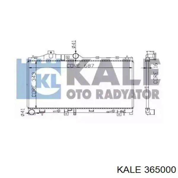 Радиатор 365000 Kale