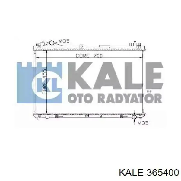 Радиатор 365400 Kale