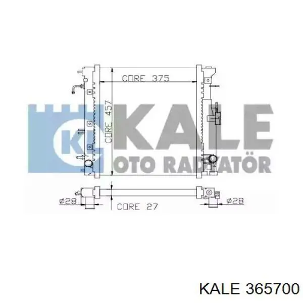 Радиатор 365700 Kale