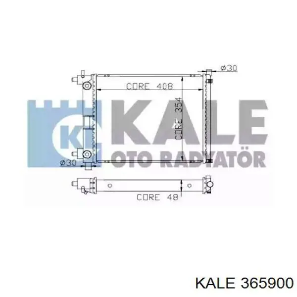 Радиатор 365900 Kale